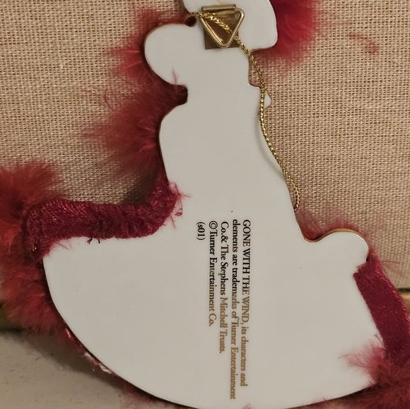 Gone with the Wind Scarlet Red Dress Christmas Ornament - Picture 4 of 5